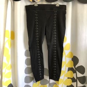 Torrid Lean Jean with Lace up detail